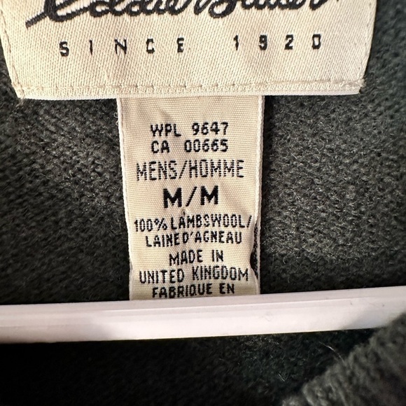 Eddie Bauer 100% lambs wool men’s sweater - Picture 3 of 4